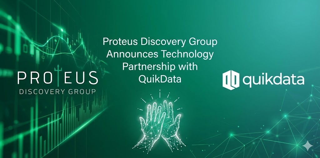 Proteus Discovery Group Announces Technology Partnership with QuikData